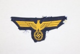 WWII Nazi Kriegsmarine Cloth Eagle