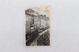 Rare Nazi Germany Parade Route Postcard