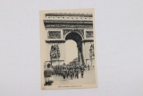 Rare Nazi Germans Enter Paris Postcard