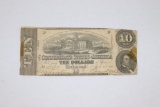 Civil War Confederate $10 Note