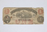 Civil War Confederate $1 Note