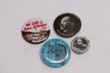 Martin Luther King (4) Vintage Pin-Backs