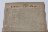 1826 Richmond Enquirer Newspaper