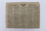 1807 Boston Columbian Centinel Newspaper