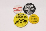 George Bush Lot of (4) Political Pin-Backs