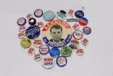 Large Group of Vintage Campaign Pin-Backs