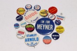 Large Group of Vintage Campaign Pin-Backs