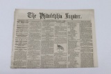 4/17/1861 Philadelphia Civil War Newspaper