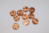 (10) Error Lincoln Cents - Off-Center