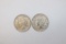 Lot (2) Silver US Peace Dollars