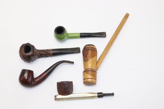 (5) Antique/Vintage Smoking Pipes