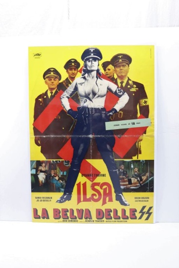 Rare 1975 "Ilsa, She Wolf of the SS" Poster