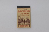 Rare! 1940 New York Worlds Fair Pass Book