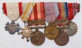 WWII Japanese (5) Medal Bar