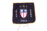 WWII CBI Souvenir Velvet Pillow Cover