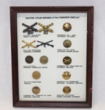 U.S. Military Collar Insignia Display