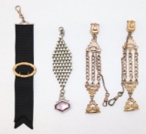 (4) Antique Men's Ornate Watch Fobs