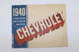 1940 Chevrolet Car Co. Adv. Booklet