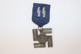 WWII German SS Faithful Service Medal