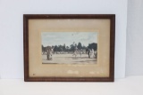 Antique Framed 1915 Shot Put Photo