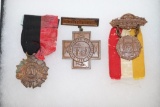 (3) Span-AM War Veteran's Medals