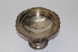 Korean War Footed Silverplate Dish