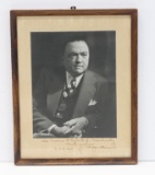 Great! J. Edgar Hoover Signed Photo