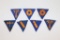 (7) WWII AAF Specialty Triangle Patches