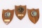 (3) 1970-72 USS Intrepid Service Plaques