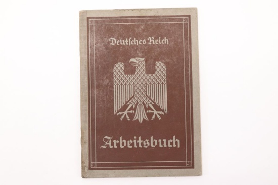 1936 Issued Nazi Arbeitsbuch From Berlin