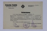 1936 Nazi Teno Document