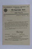 1936 Nazi RLB Document