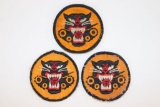 (3) WWII US Army Tank Destroyer Patches