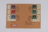 1943 Nazi Postal Cover w/ Hitler Stamps
