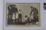 Adolf Hitler w/Children Nazi Postcard