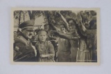 Great! Nazi Adolf Hitler with Girl Postcard