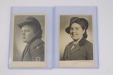 (2) Nazi RAD Women RPPC Postcards