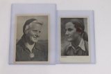 (2) Nazi RAD Arbeitsmaid Postcards