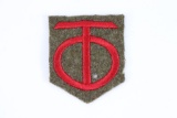 Nazi WWII Org. Todt Wool Patch