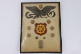 WWII US Army Soldier's Insignia Display