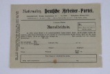 Early Nazi Party-Munich Application