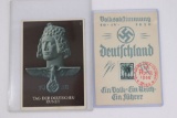 (2) Nazi Propaganda Postcards -1938