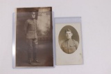 (2) WWI U.S. Soldier Portrait Photos