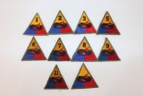 10 US Army Vintage Armored Unit Patches