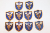 (10) WWII AAF 4th Air Force Patches