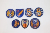 (7) WWII AAF Assorted Air Force Patches