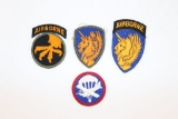 (4) WWII U.S. Airborne Patches