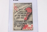 WWII Nazis to Allied Troops Leaflet