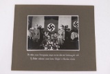 Cardboard mounted photo - Nazi Funeral
