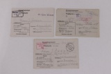 (3) WWII French P.O.W. Postcards
